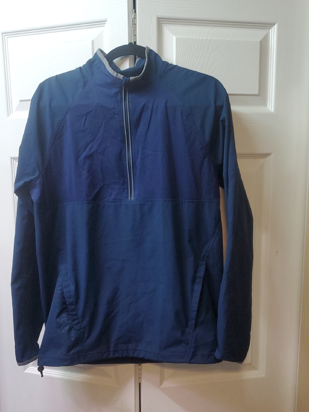 Under Armour Navy Blue Quarter-Zip Windbreaker Golf Size M